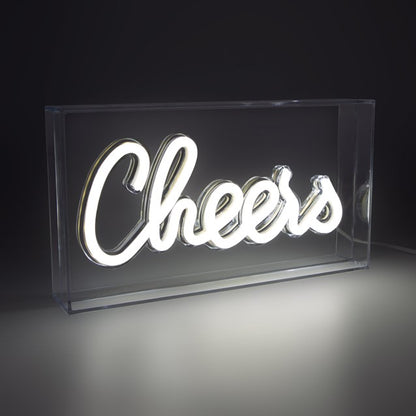 Boîte acrylique lumineuse CHEERS