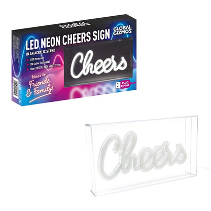 Boîte acrylique lumineuse CHEERS