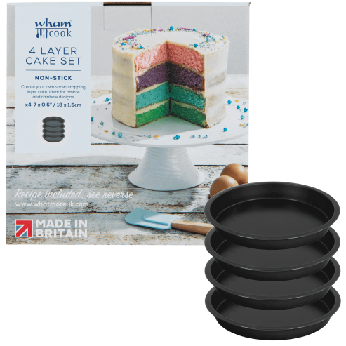 Wham Cook 18cm 4 Layer Rainbow Cake Set