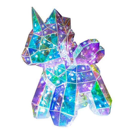Lampe licorne irisée de 25 cm
