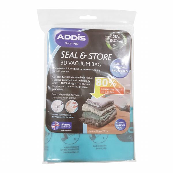 Addis Home Vacuum Strong Storage Space Savings Extra Large Bag air Tight Seal