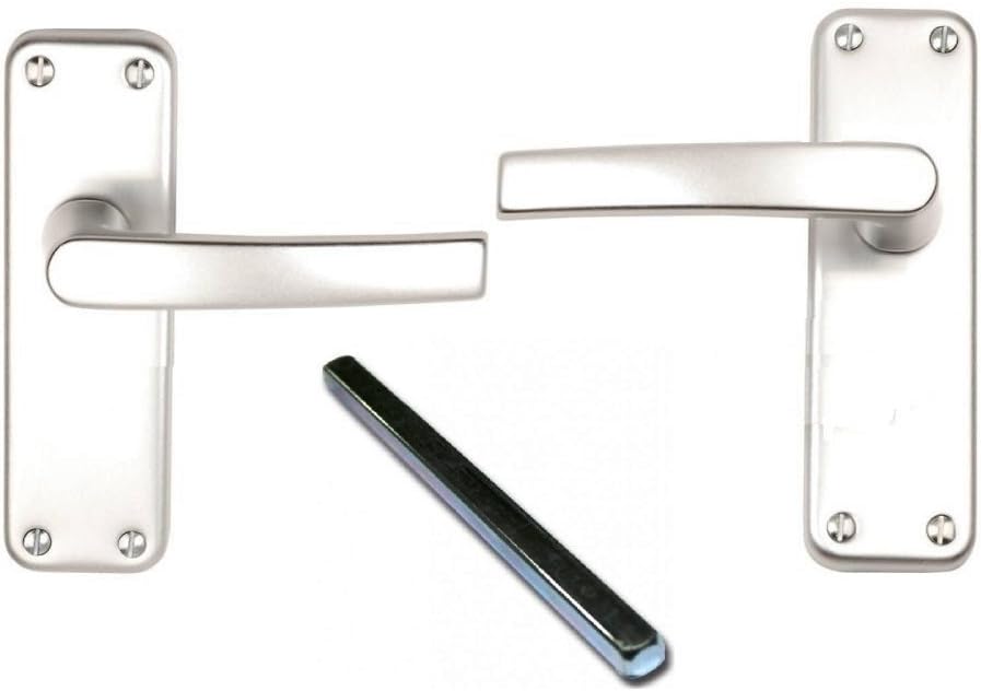 Aluminium Latch Set, Bright Finish 100mm (4")
