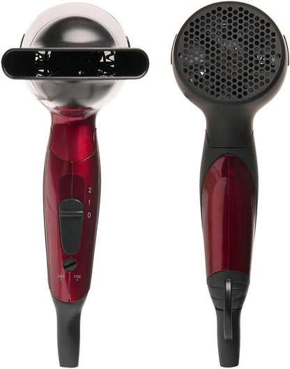 Paul Anthony ''Travel Dry'' 1200w Travel Hairdryer - Hot Red