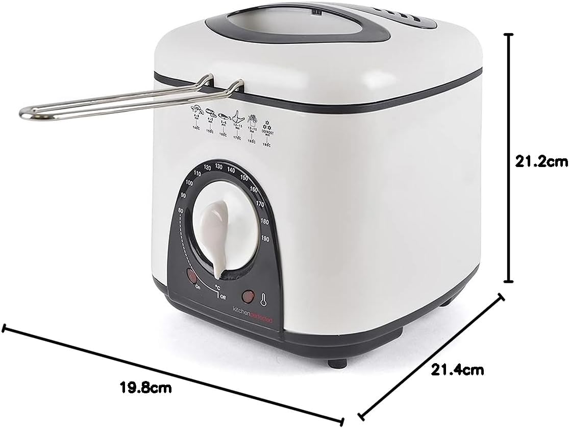 Friteuse Compacte KitchenPerfected 1,0 L - Crème