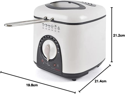 Friteuse Compacte KitchenPerfected 1,0 L - Crème