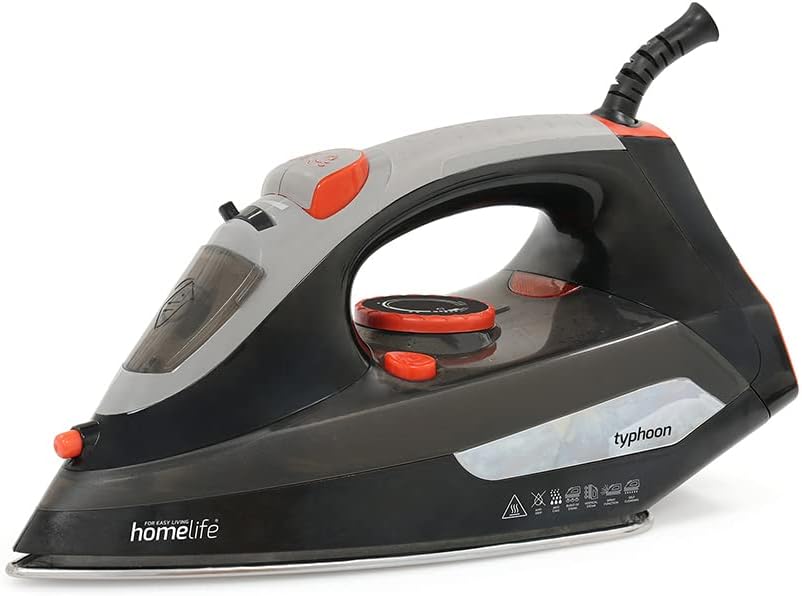 HomeLife 'Typhoon' 2200w Steam Iron - Stainless Steel Soleplate