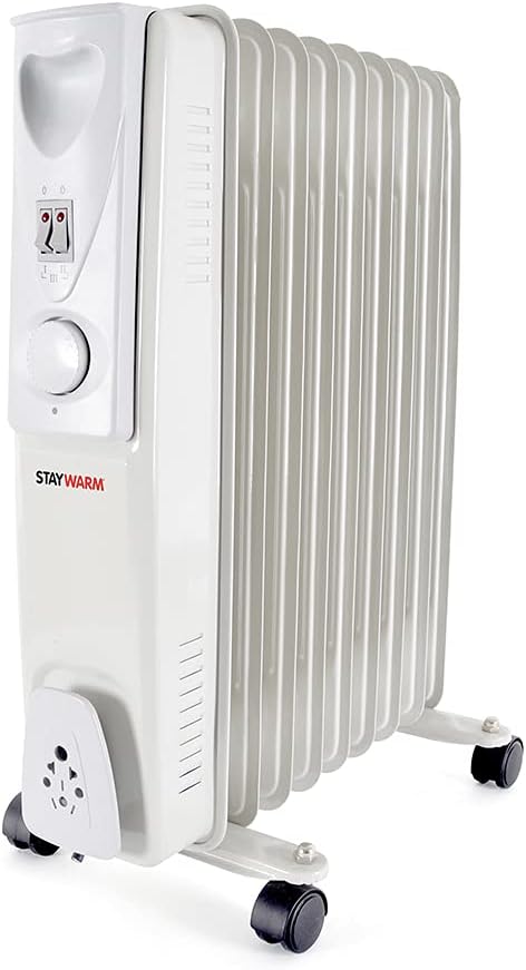 Radiateur à bain d'huile 9 éléments StayWarm 2000W - Gris