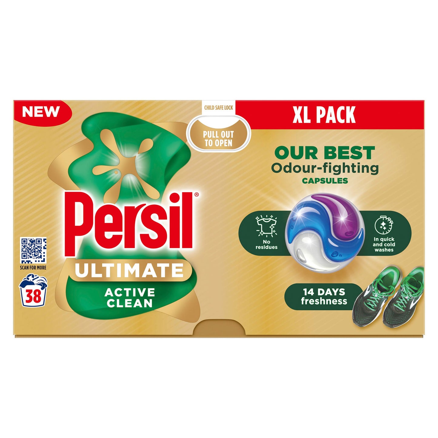 PERSIL ULTIMATE CAPSULES ACTIVE CLEAN 38'S