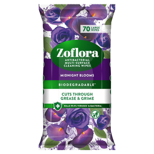 ZOFLORA MIDNIGHT BLOOMS WIPES 70'S