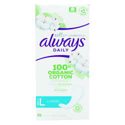ALWAYS ALVEOLE PROTECT PROTÈGE-SLIPS GRANDS FORMAT 32 UNITÉS