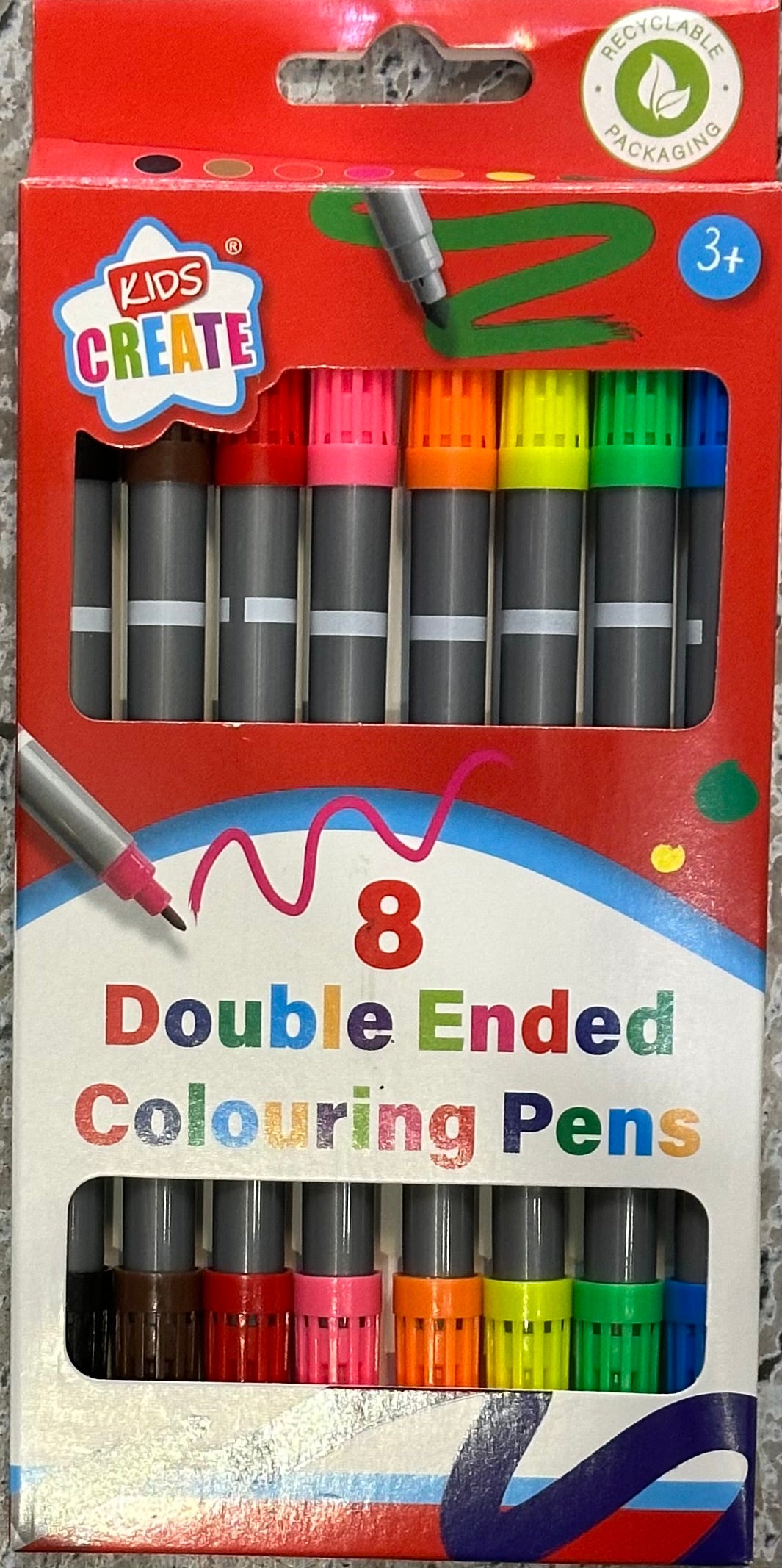 8 Double Ended Colouring Pens