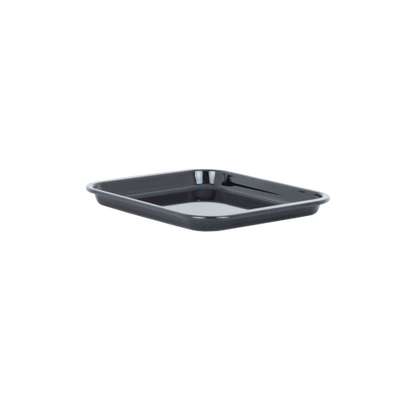 Enamel 0.6mm 30cm Oven Tray Black