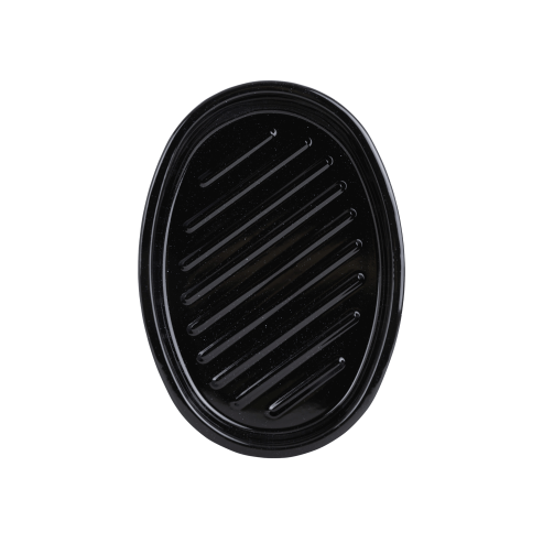 Enamel 0.6mm Oval Roaster Black