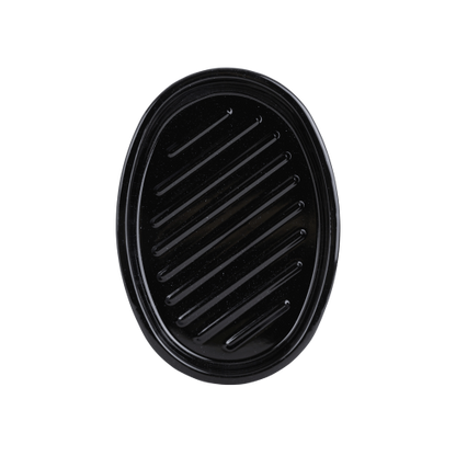 Enamel 0.6mm Oval Roaster Black