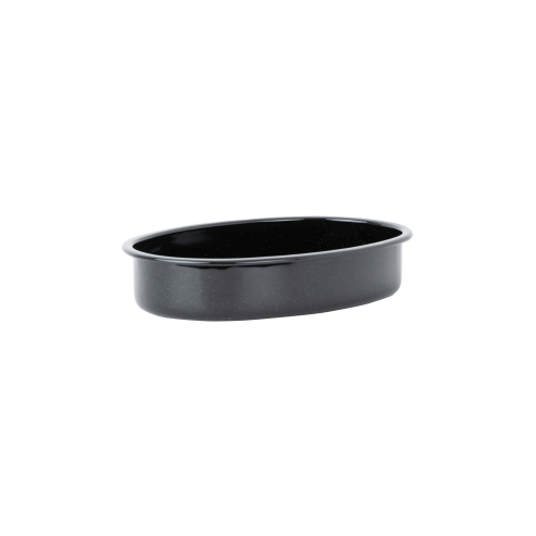 Enamel 0.6mm Oval Roaster Black