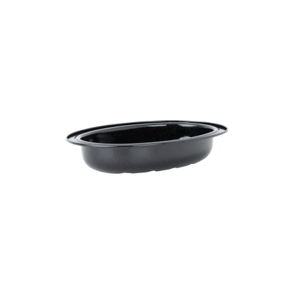 Enamel 0.6mm Oval Roaster Black