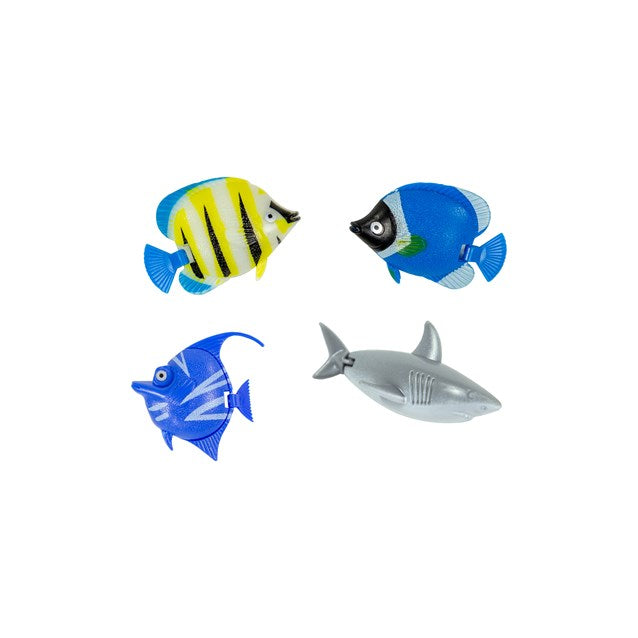 Lampe à poissons à bulles AP 32cm à changement de couleur - Bleu