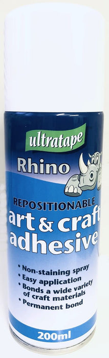 Art & Craft Adhesive Repositionable Spray Glue 200ml