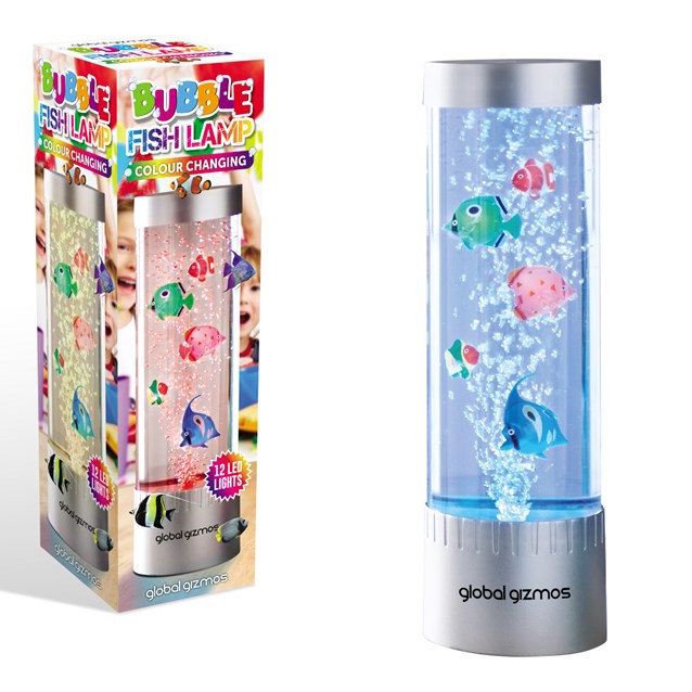 Lampe Bulle Poisson 32 cm Changement de Couleur