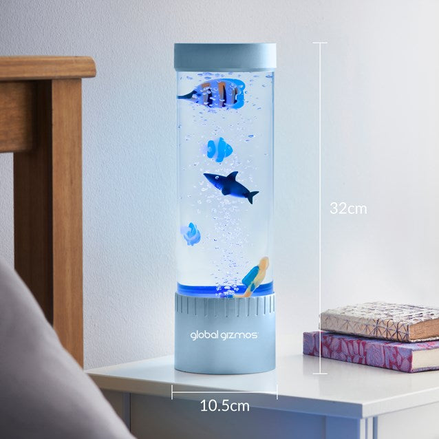 Lampe Bulle Plongeur 32cm - Bleu Métallisé