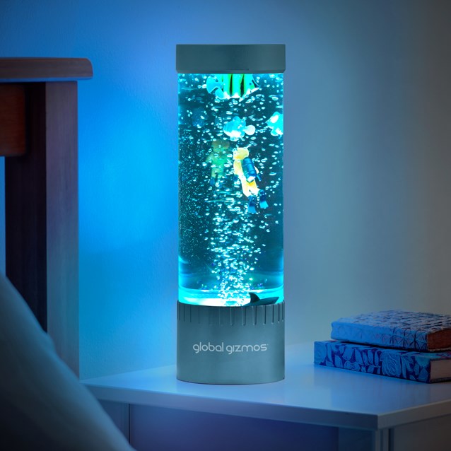 Lampe Bulle Plongeur 32cm - Bleu Métallisé