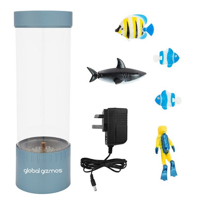 Lampe Bulle Plongeur 32cm - Bleu Métallisé
