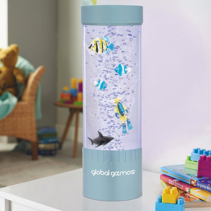 Lampe Bulle Plongeur 32cm - Bleu Métallisé