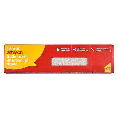 Amtech 200mm (8") Combination sharpening stone