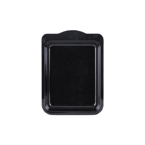 Enamel 0.6mm Handled 30cm Roaster Black