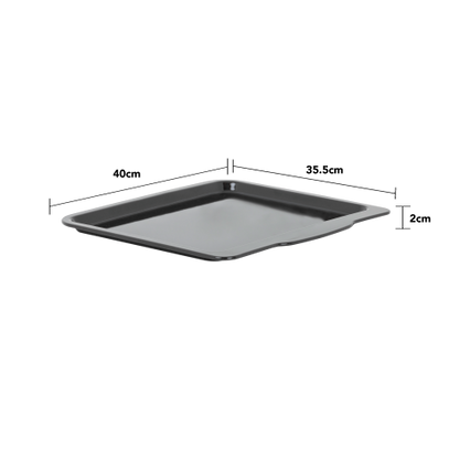 Enamel 0.6mm Handled Oven Tray Black