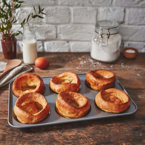 Baker & Salt Non-Stick 6 Hole Yorkshire Pudding Tray