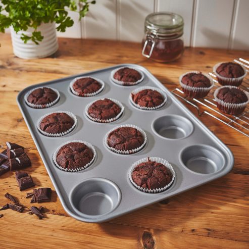 Baker & Salt Non-Stick 12 Cup Muffin Tin