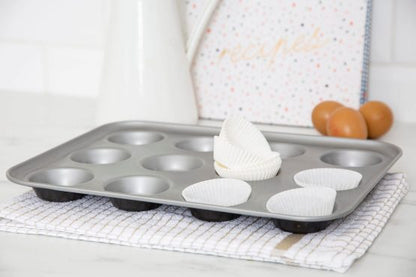 Baker & Salt® Non-Stick 12 Cup Cupcake Tin