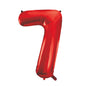 40INCH RED FOIL BALOON NUMBER 7