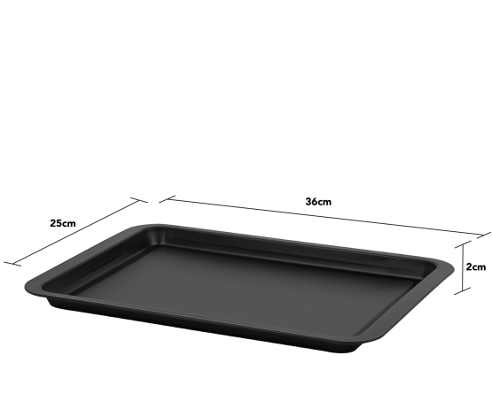 Wham Essentials 36cm Baking Tray 0.29 Black/Black