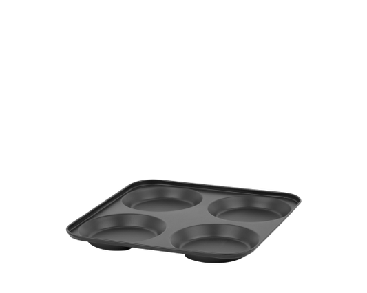 Wham® Essentials 4 Cup Yorkshire Pudding Tray Black/Black