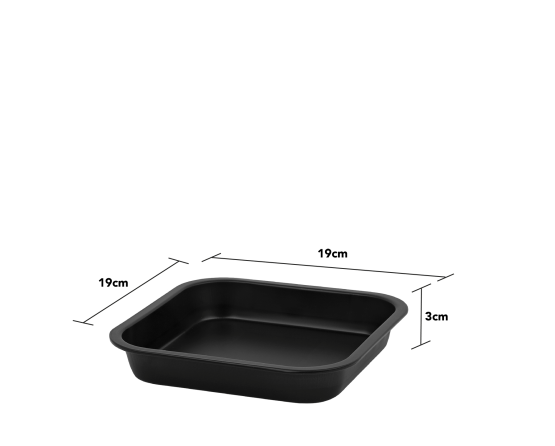 Wham® Essentials Square Sandwich Tin Black/Black