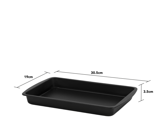 Wham Essentials Deep Oven Tray Black/Black