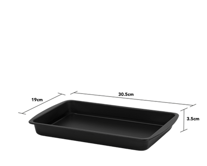 Wham Essentials Deep Oven Tray Black/Black