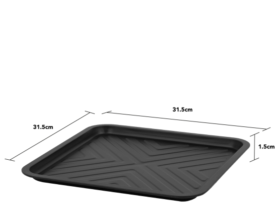 Wham Essentials 32cm Square Griddle Tray Black/Black