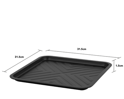 Wham Essentials 32cm Square Griddle Tray Black/Black