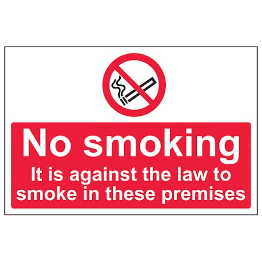 Against the law to smoke Sticker