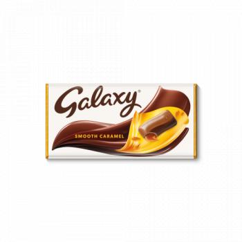 Galaxy Smooth Caramel & Milk Chocolate Block Bar Vegetarian 135g