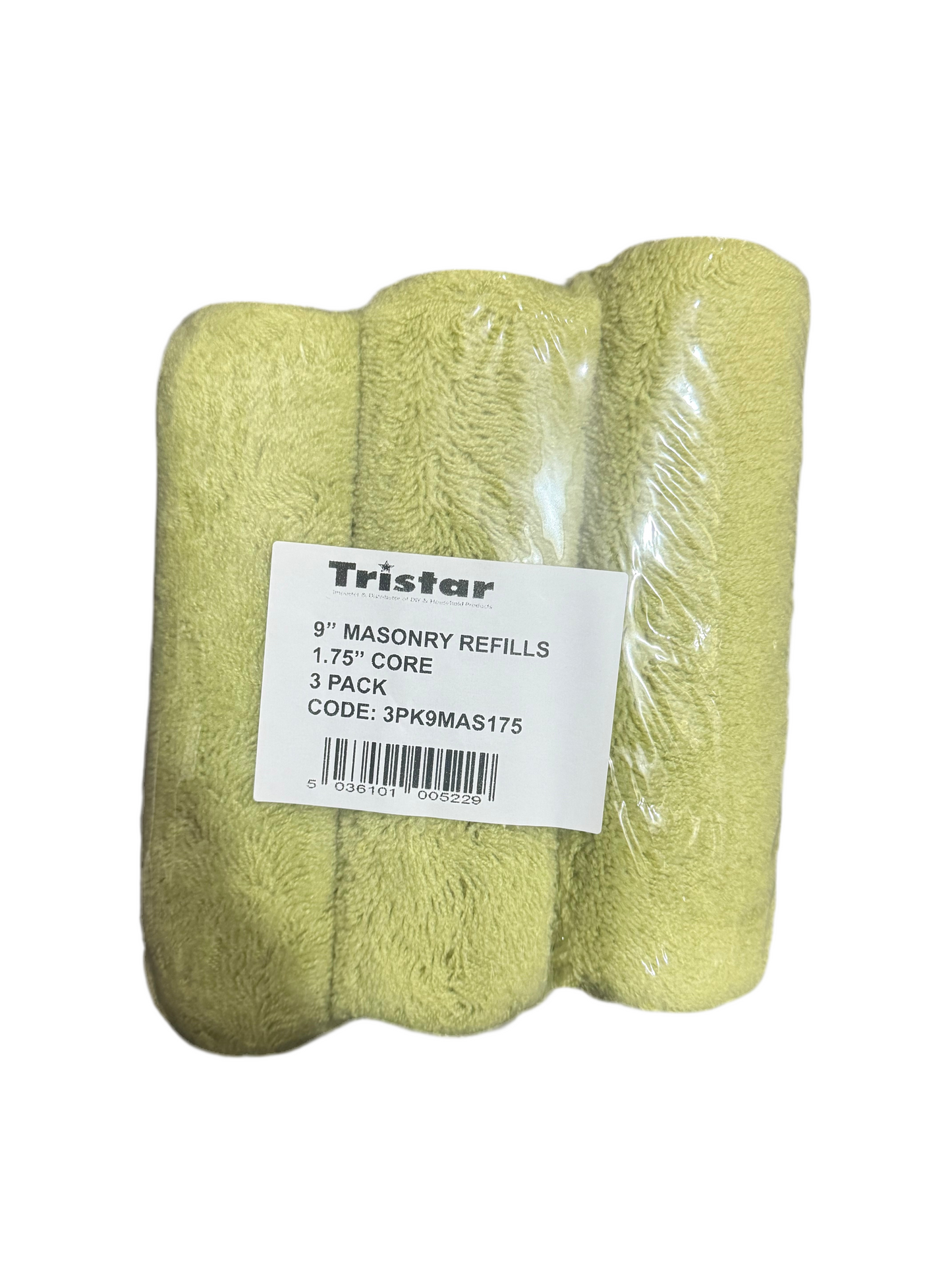 TRISTAR 9” MASONRY REFILLS 1.75” CORE 3pk
