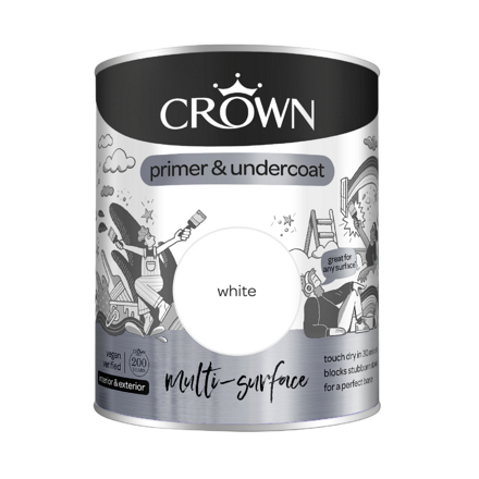Sous-couche multi-surface blanche Crown 750 ml