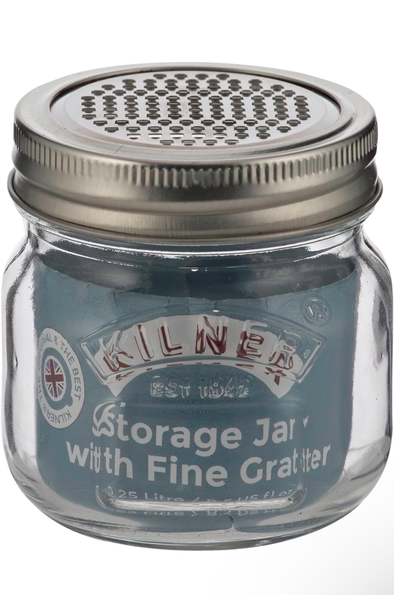 Bocal de Conservation en Verre Kilner avec Râpe Fine 250 ml