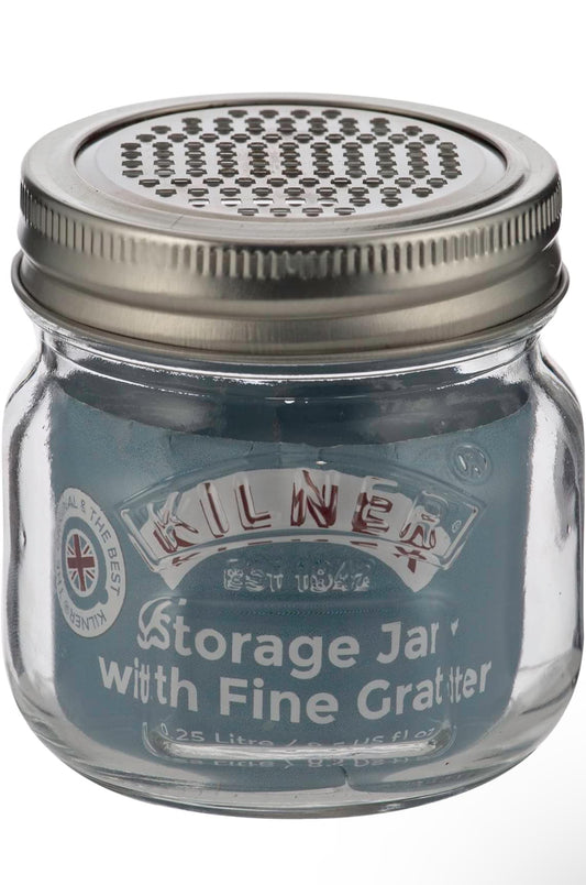 Kilner Glass Storage Jar with Fine Grater 250 ML