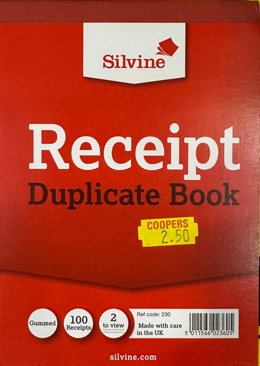 Carnet de reçus en double