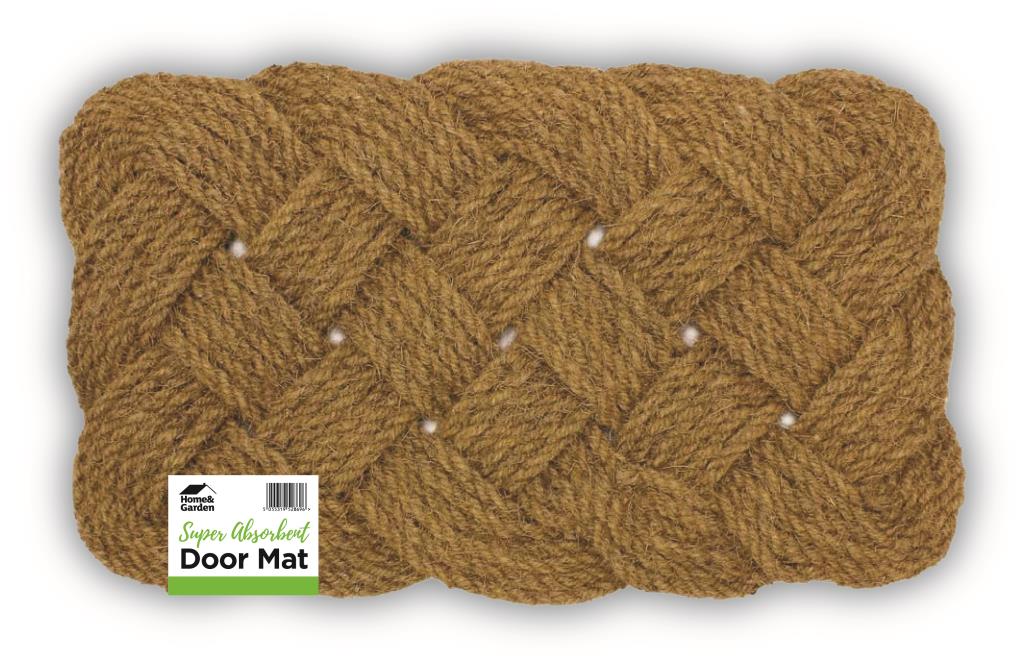 Premium Coir Knotted Doormat - 75 x 45cm - Welcome Guests in Style