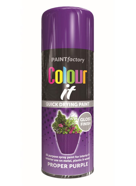METTEZ-Y DE LA COULEUR - Peinture en aérosol brillante violet intense